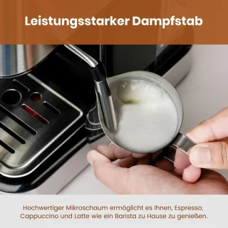 Espressomachine Zilver/Zwart