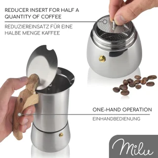 Espressomaker voor inductie (Moka Pot)