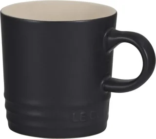 Espressomok Aardewerk Mat Zwart 100 ml