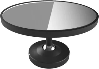 Espressospiegel 7.5 cm zwart
