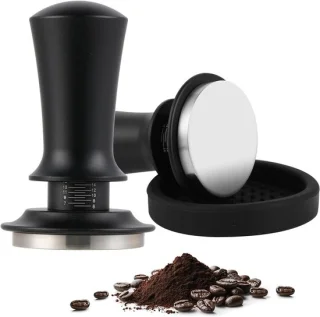 Espressotamper 53mm Zilver