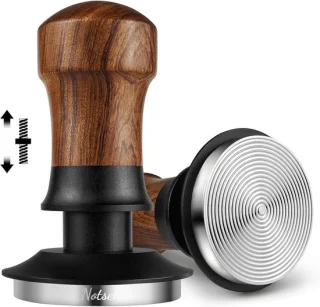 Espressotamper 54mm walnoot