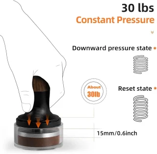 Espressotamper 58,5 mm 30 lb