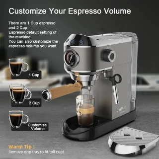Eszenzics Espressomachine Semi-automatisch met Koffiemolen