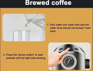 Eszenzics Espressomachine Semi-automatisch met Koffiemolen