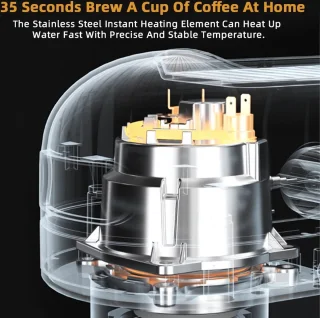 Eszenzics Espressomachine Semi-automatisch met Koffiemolen
