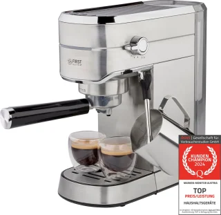 First Austria TZS Piston Espressomachine 15Bar RVS