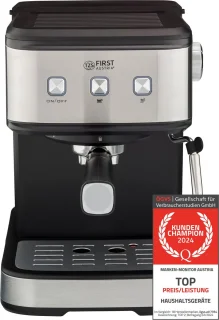 First Austria TZS Piston Espressomachine 850W Zwart