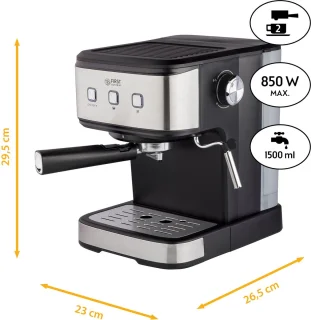First Austria TZS Piston Espressomachine 850W Zwart