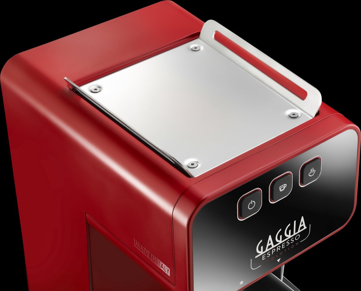 Wat vinden we goed aan de Gaggia Espresso Evolution Rood 2023 Pistonmachine