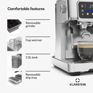 GrandPresso Touch espressomachine met koffiemolen