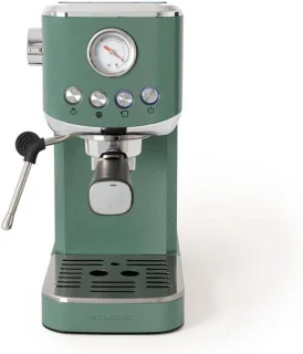 Halfautomatische espressomachine - saliegroen