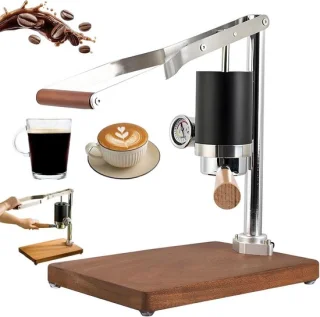 Handmatige espressomachine - zilver