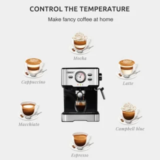 HiBREW Cafetera H5 Espressoapparaat inox