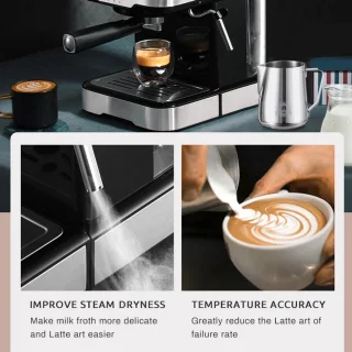 HiBREW Cafetera H5 Espressoapparaat inox