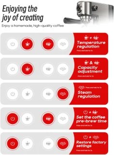 HiBREW H10B Halfautomatische espressomachine
