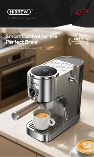 HiBREW H13 Semi-automatische espressomachine - Zilver