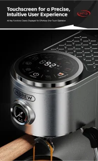 HiBREW H13 Semi-automatische espressomachine - Zilver