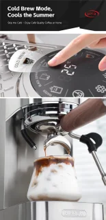 HiBREW H13 Semi-automatische espressomachine - Zilver