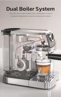 HiBREW H13A Halfautomatische espressomachine