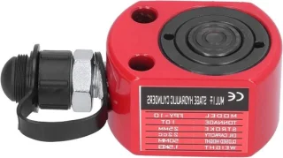 Hydraulische cilinder hollow plunger 10 ton rood