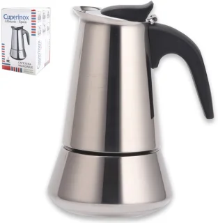 Italiaans espressomachine - roestvrij staal - 12 kopjes