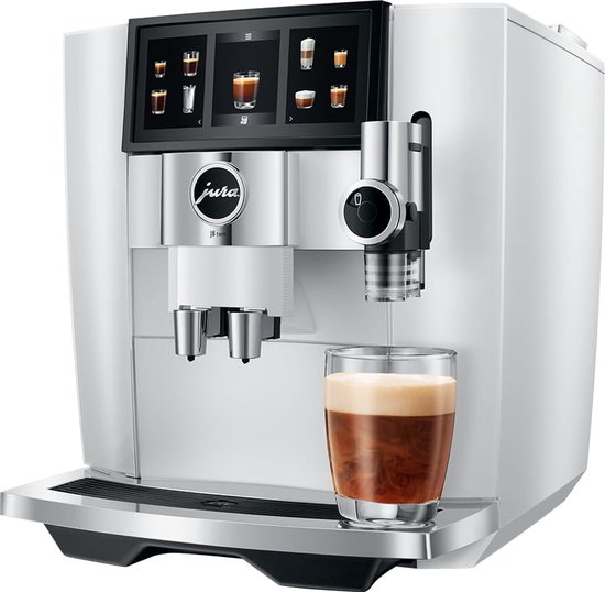 JURA J8 Twin Diamond White EA — twee magazijnen, eindeloze koffievariatie