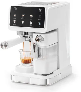 Jently espressomachine - koffiemachine - wit