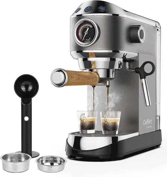 J&R Halfautomatische Espressomachine Grijs