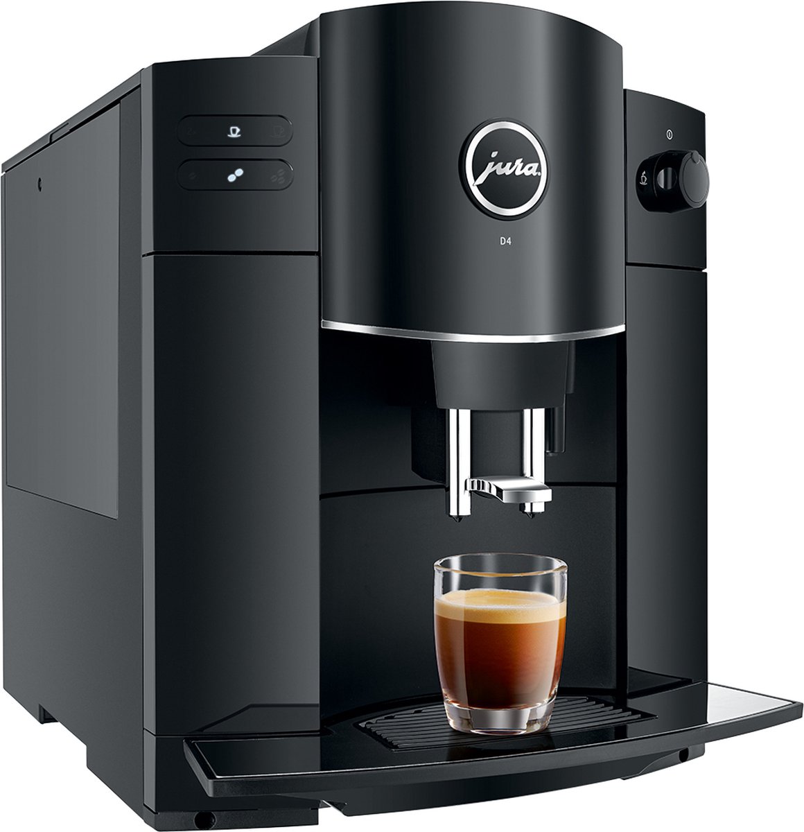 De Jura D4 Volautomatische Espressomachine Piano Black in één oogopslag