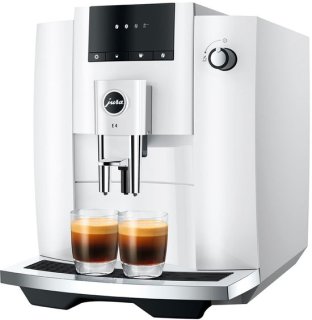 JURA E4 Piano White — Volautomatisch, puur en doelgericht koffiegenot