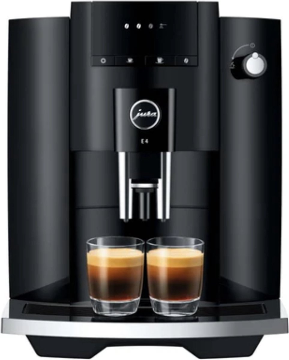 De Jura E4 Volautomatische espressomachine Piano Black in één oogopslag