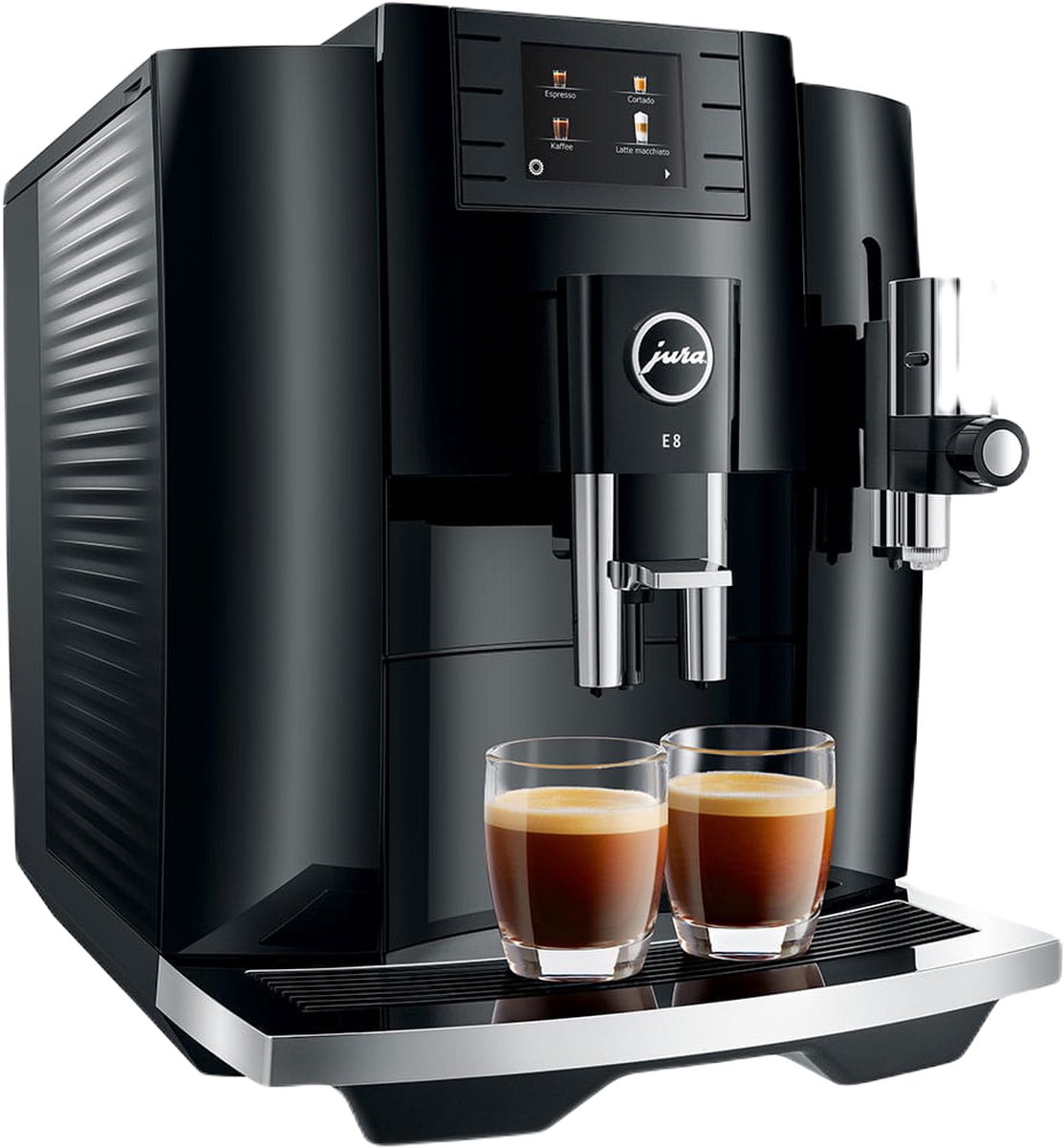 Wat vinden we goed aan de JURA E8 Volautomatische espressomachine Piano Black
