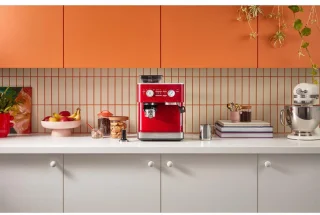 KitchenAid Espressomachine met Koffiemolen Appelrood