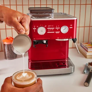 KitchenAid Espressomachine met Koffiemolen Appelrood