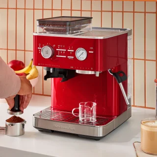 KitchenAid Espressomachine met Koffiemolen Appelrood