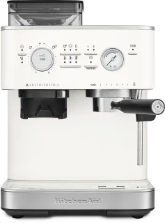 KitchenAid Espressomachine met Koffiemolen Porcelain White