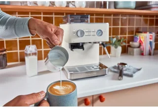 KitchenAid Espressomachine met Koffiemolen Porcelain White