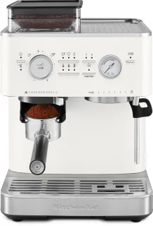 KitchenAid Espressomachine met Koffiemolen Porcelain White