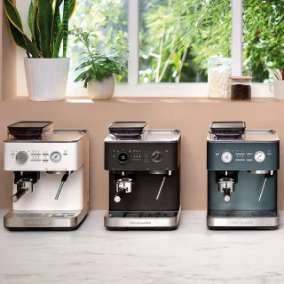 KitchenAid Espressomachine met Koffiemolen Porcelain White