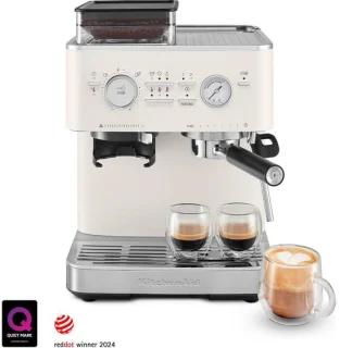 KitchenAid Espressomachine met Koffiemolen Porcelain White