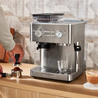 KitchenAid Espressomachine met Koffiemolen RVS