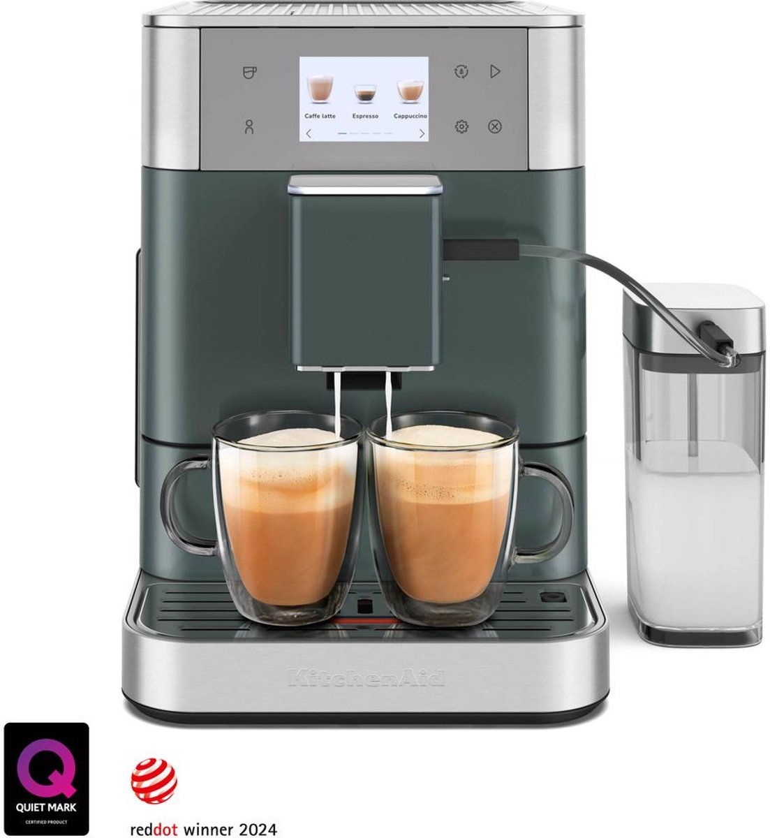 De KitchenAid KF7 Volautomatische Espressomachine Juniper in één oogopslag