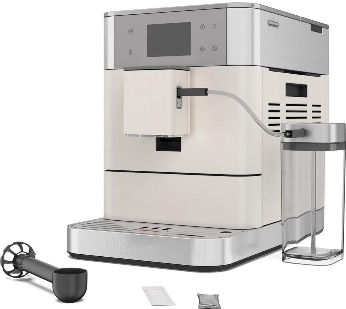 Wat vinden we goed aan de KitchenAid KF7 Volautomatische Espressomachine Porcelain White