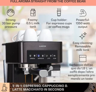 Klarstein Arabica Comfort portafiltermachine