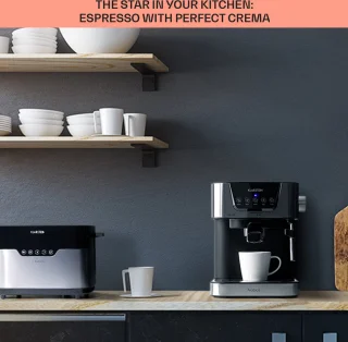 Klarstein Arabica Volautomatische Espressomachine Zilver/Zwart