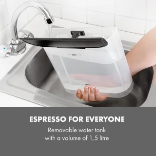 Klarstein Arabica Volautomatische Espressomachine Zilver/Zwart