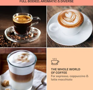 Klarstein Arabica Volautomatische Espressomachine Zilver/Zwart