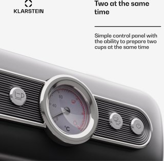 Klarstein Espresso Portafilter Machine Retro Mini 950W Zwart