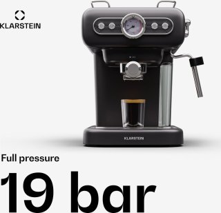 Klarstein Espresso Portafilter Machine Retro Mini 950W Zwart